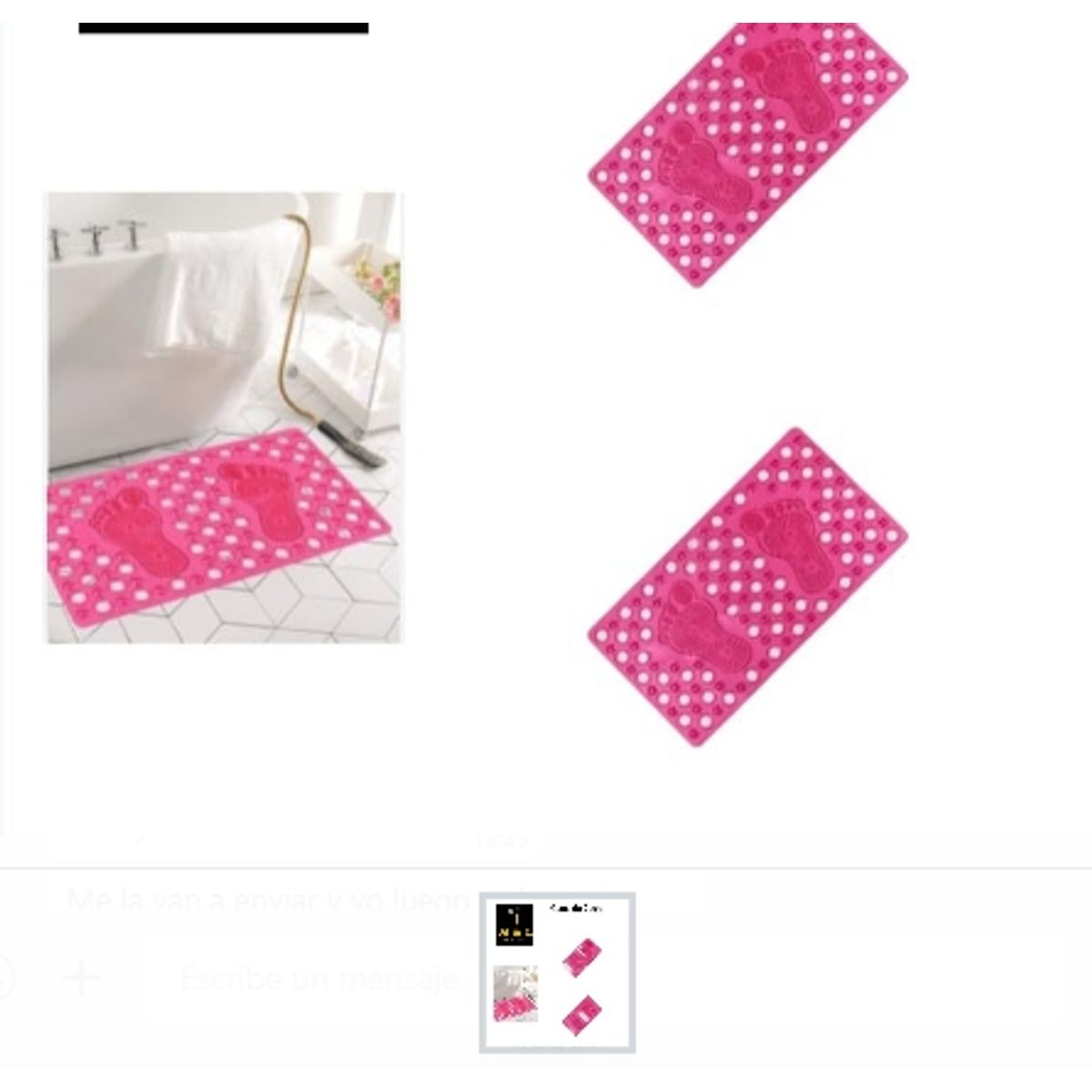 GENERICO - Alfombra Goma De Ducha Colores Surtidos