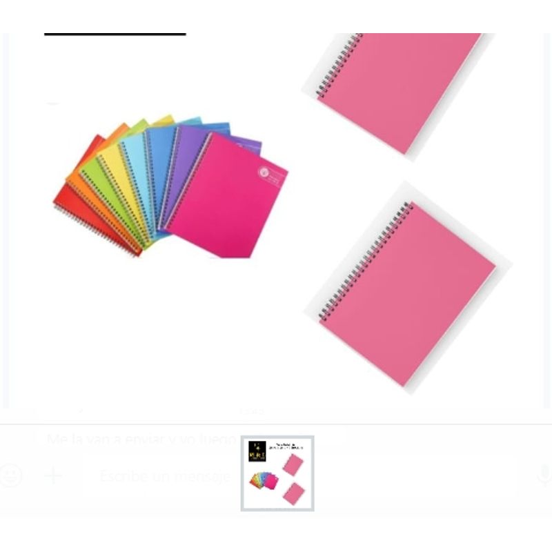 GENERICO - Cuaderno Universitario Set 8 Unidades Colores Surtidos