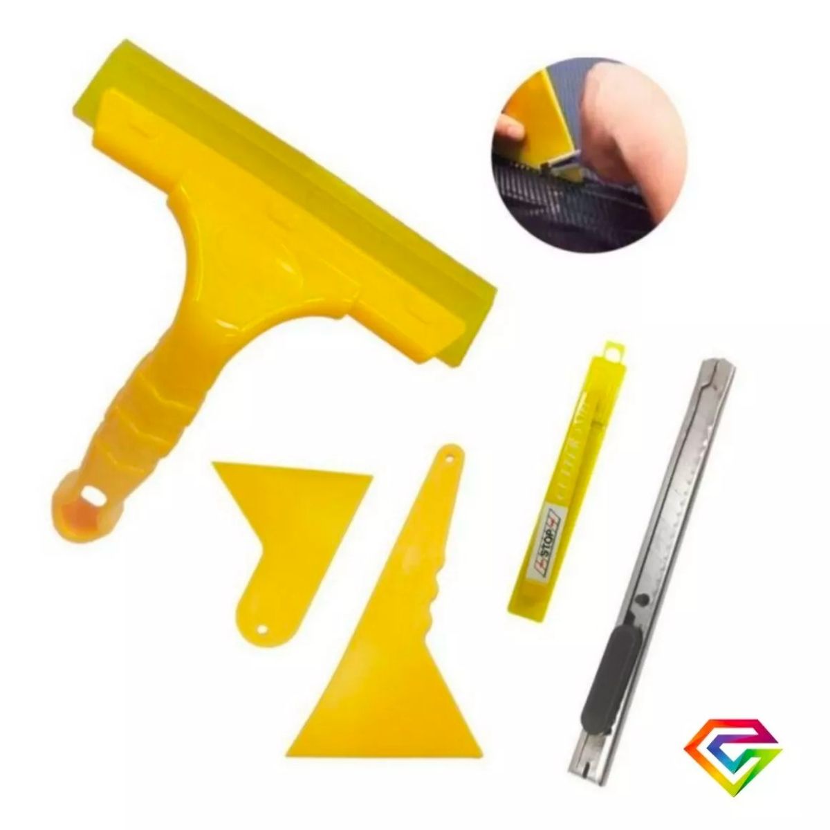 GENERICO - Kit De Herramientas Papel Polarizado Vinilo Stickers