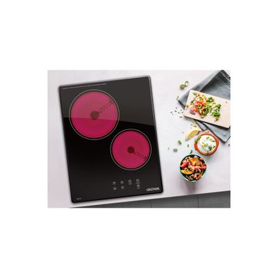 Imagen 2 del producto Encimera Vitrocerámica Gröner Touch Black XS 2Q