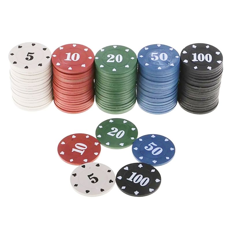 GENERICO - Fichas De Poker Para Juegos De Poker 100 Piezas