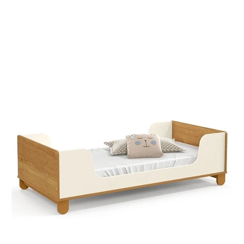 KIDSCOOL - MINI CAMA ZUPI BLANCA CARAMELO