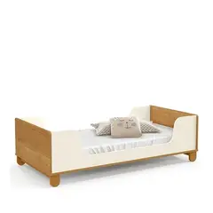 KIDSCOOL - MINI CAMA ZUPI BLANCA CARAMELO