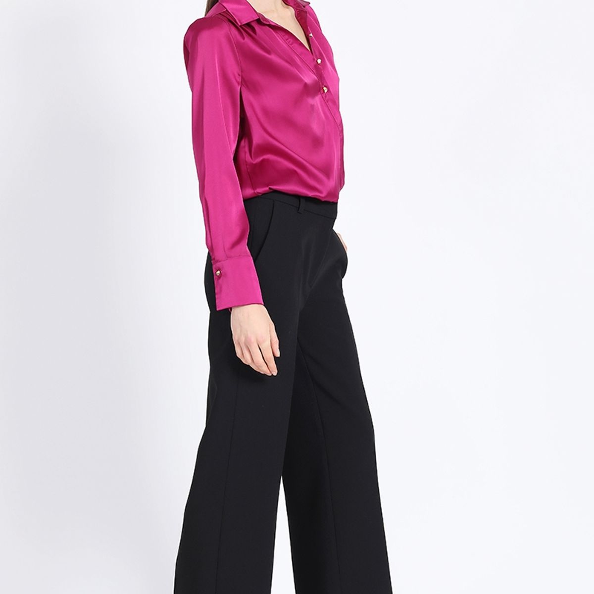 LIOLA - Pantalon Masculino Recto, Negro Liola