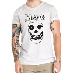 ROLY - Polera Misfits Skull Rock Punk Algodón