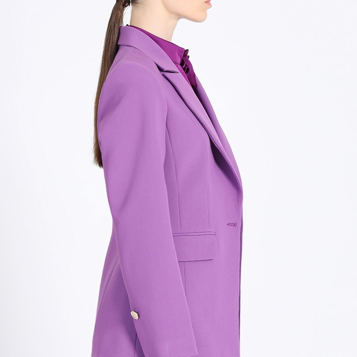 LIOLA - Blazer Entallado, Violeta Liola