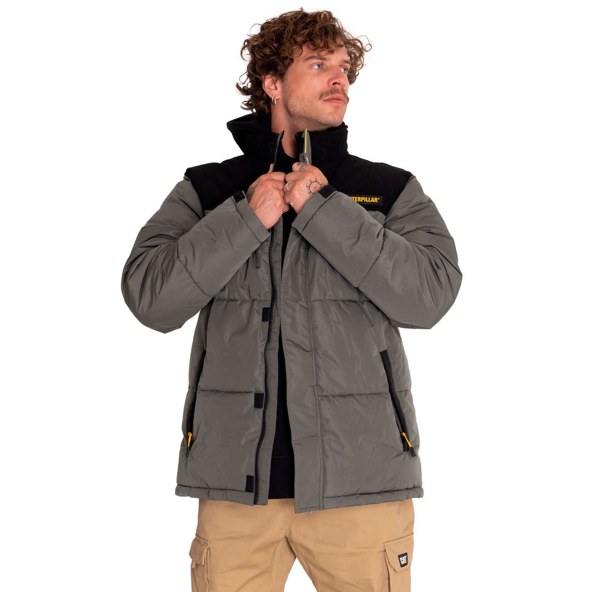 CAT - Parka Hombre Heavyweight Insulated Puffer Gris CAT