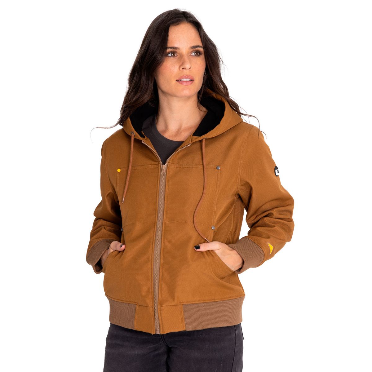CAT - Chaqueta Mujer Bonded Fleece-Lined Café CAT