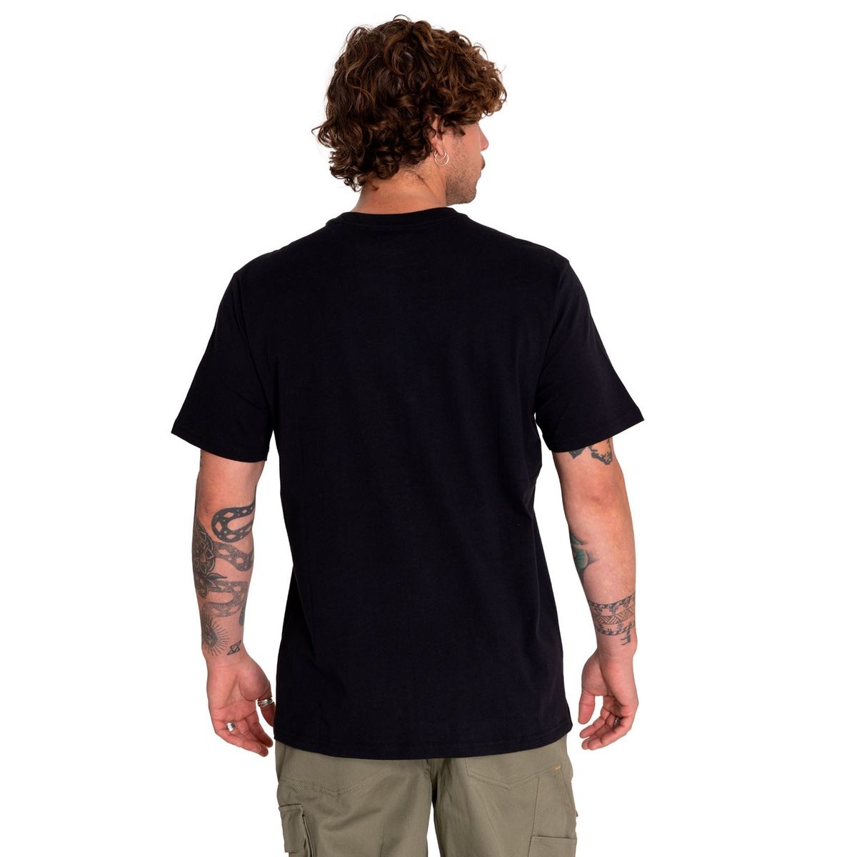 CAT - Polera Manga Corta Hombre Photo Graphic Negro CAT