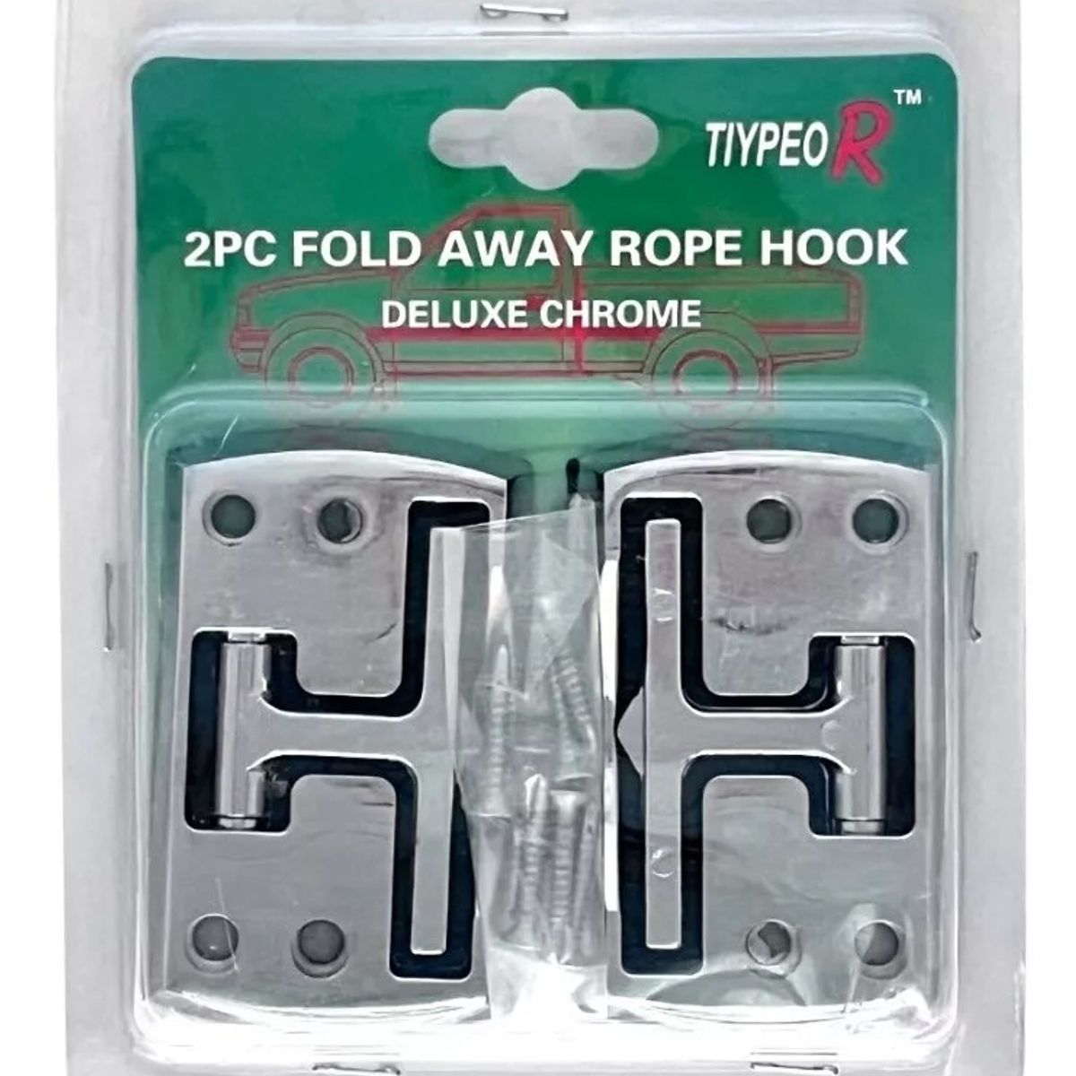 GENERICO - Par X2 Gancho Amarre Modelo Invisible Universal Para Pick Up