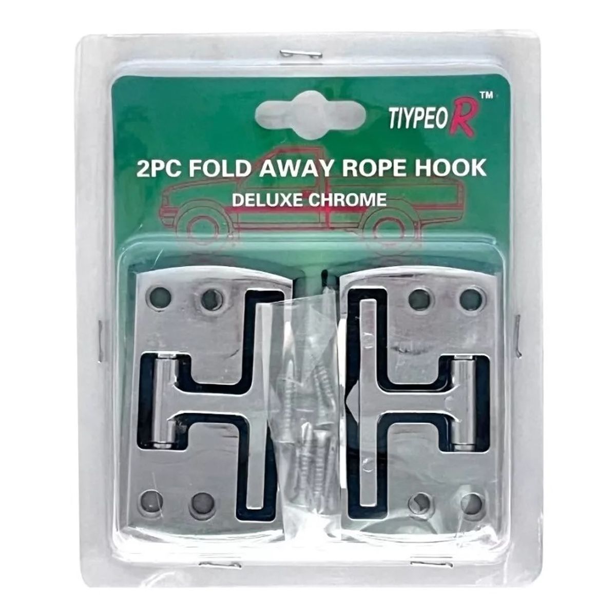 GENERICO - Par X2 Gancho Amarre Modelo Invisible Universal Para Pick Up