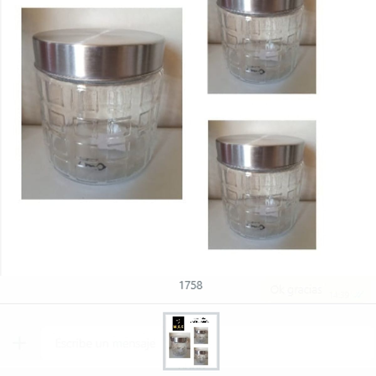 GENERICO - Frasco De Vidrio Pequeño Diseño Adorable