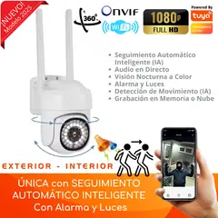 D MOTICA - Cámara Mini Domo Wifi Inteligente 3MP Ultra Hd Móvil Para Exterior