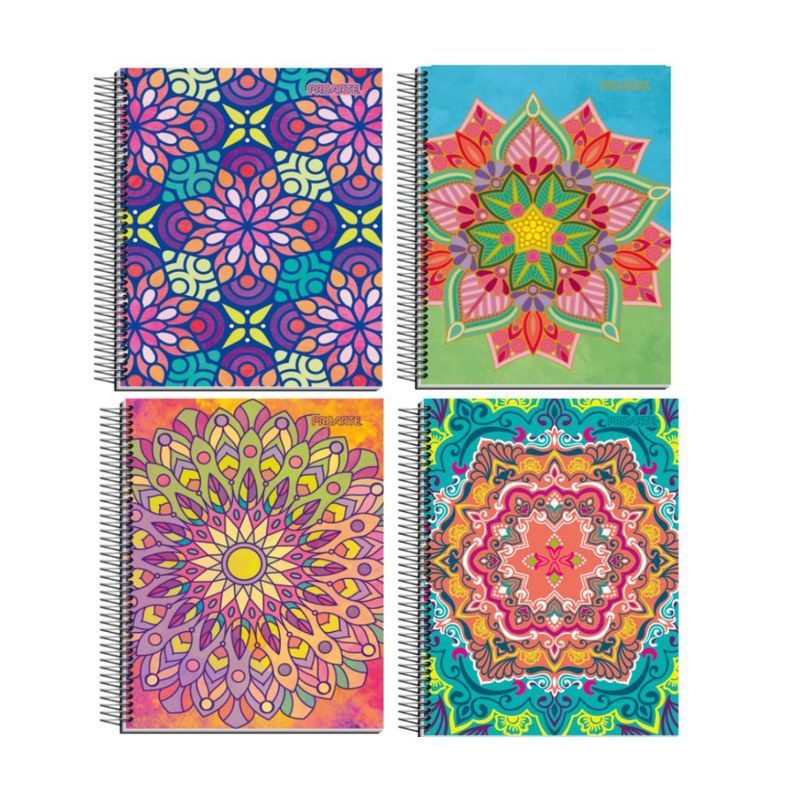 GENERICO - Pack 6 Cuadernos Proarte Tamaño Carta - Mandalas