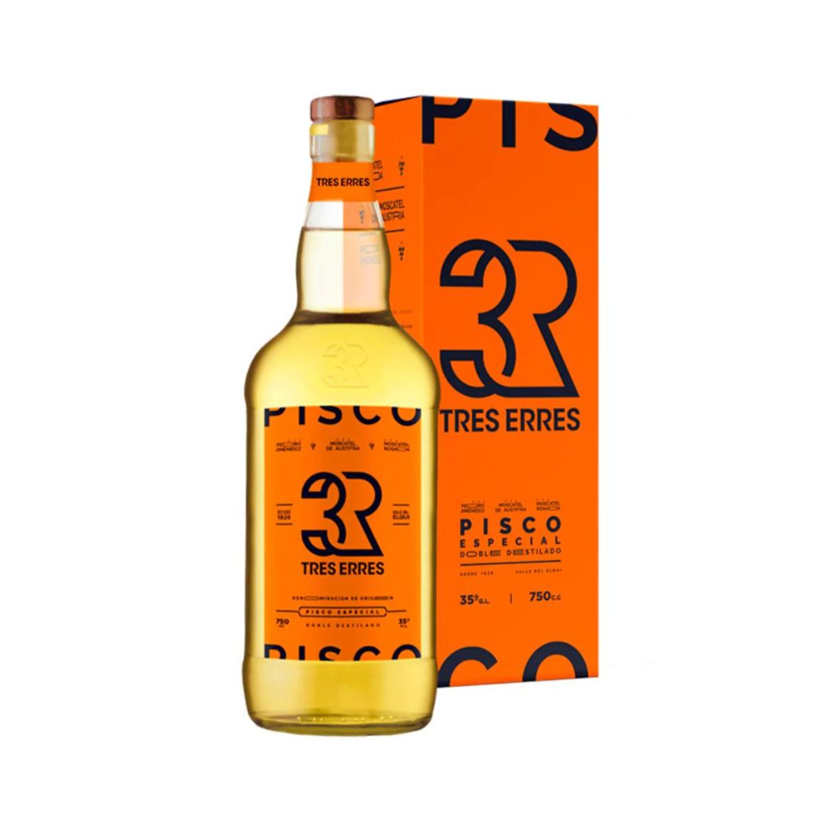 TRES ERRES - Pisco Tres Erres 35° 750Cc