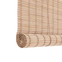 Cortina Persiana Roller Enrollable De Bambú 180x180CM BEIGE