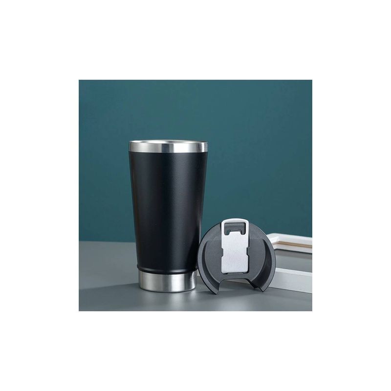 GENERICO - Vaso Térmico Cervecero Acero Inox Frio Y Caliente Premium