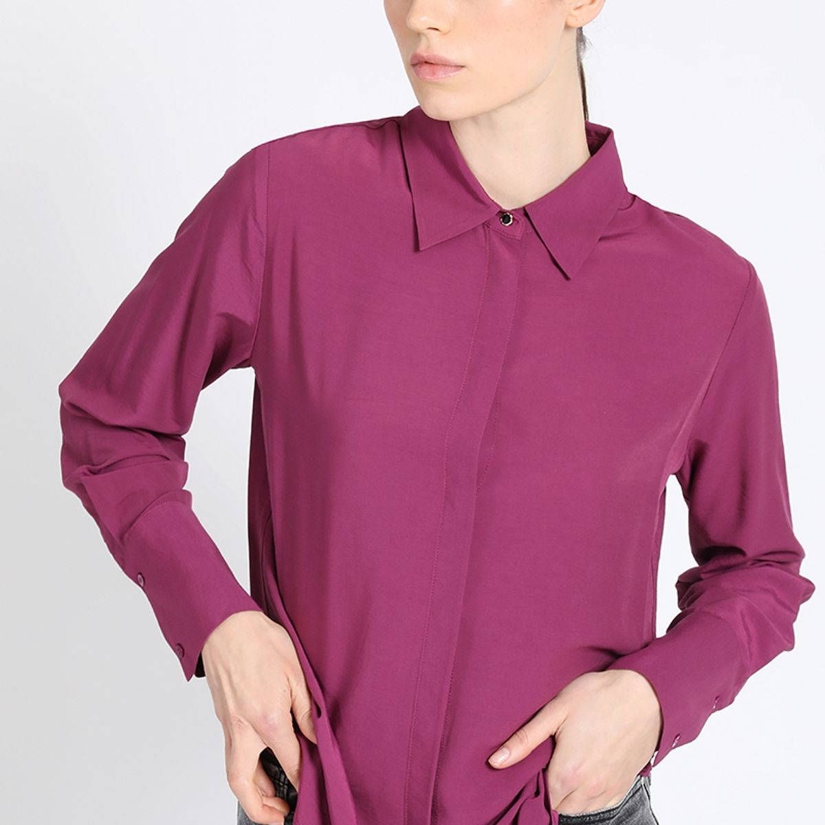 LIOLA - Camisa Basica, Violeta Liola
