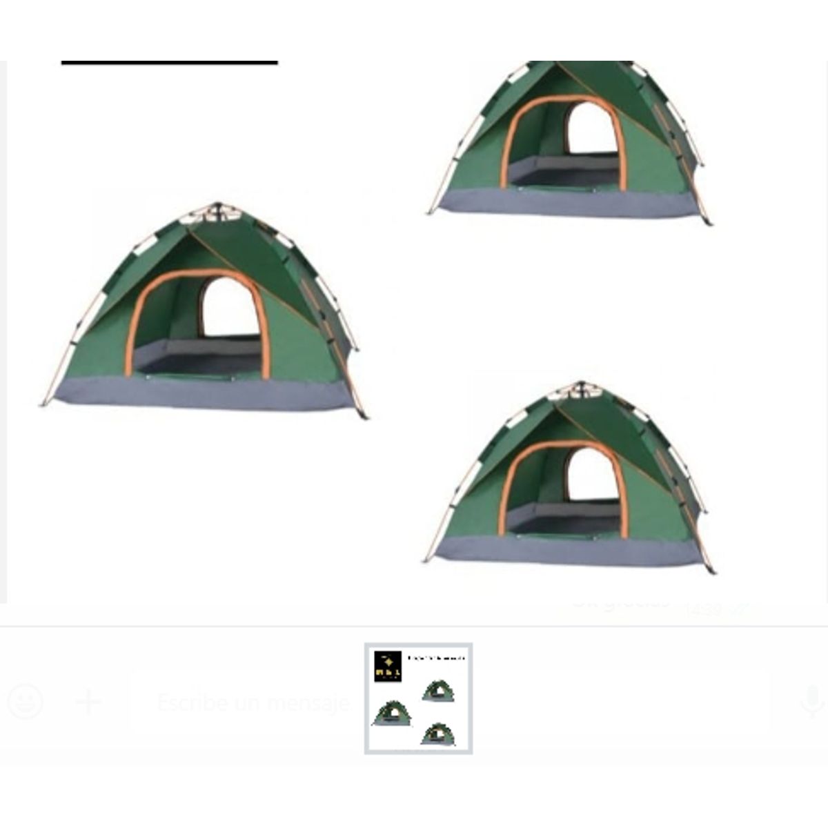 GENERICO - Carpa Para 4 Personas Camping Para Acampar