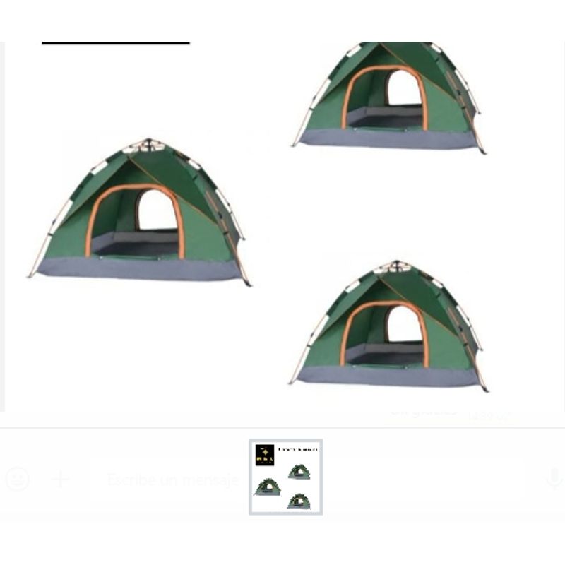 GENERICO - Carpa Para 4 Personas Camping Para Acampar