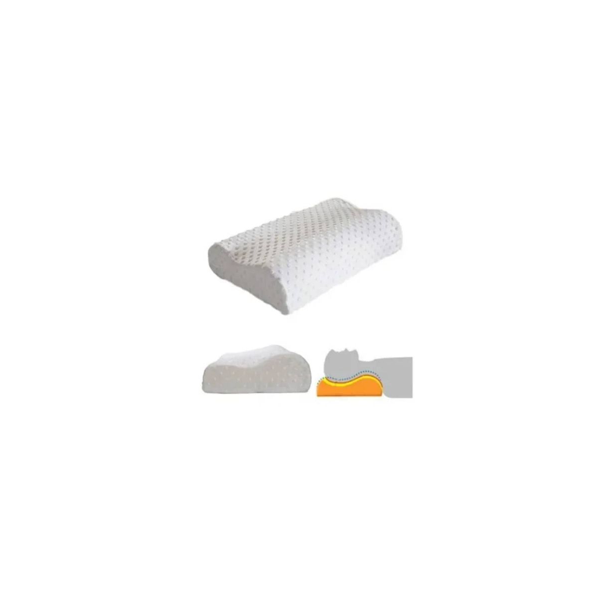 GENERICO - Pack X2 Almohada Memory Cervical Ortopédica Con Memoria