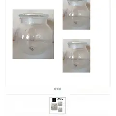 GENERICO - Frasco De Vidrio Grande Forma Redonda