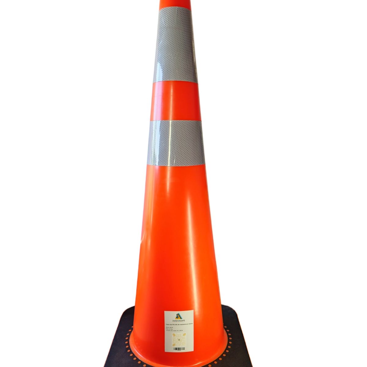 GENERICO - Cono vial PVC 90 CM resistente al viento
