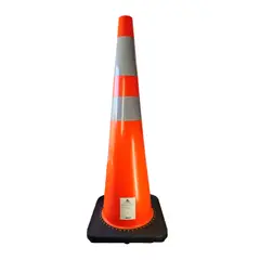 GENERICO - Cono vial PVC 90 CM resistente al viento
