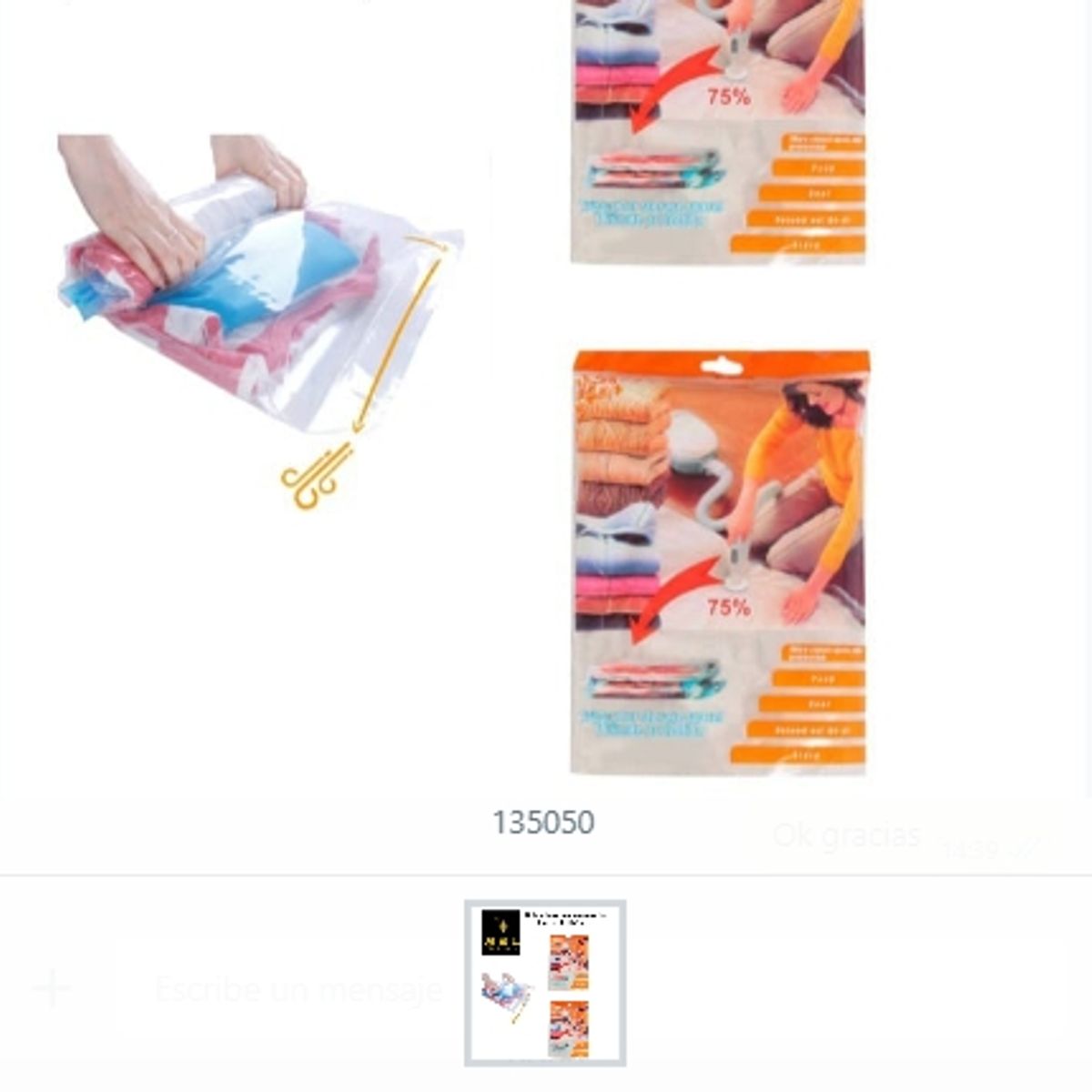 GENERICO - Bolsa De Almacenamiento Al Vacio 70x100 cm