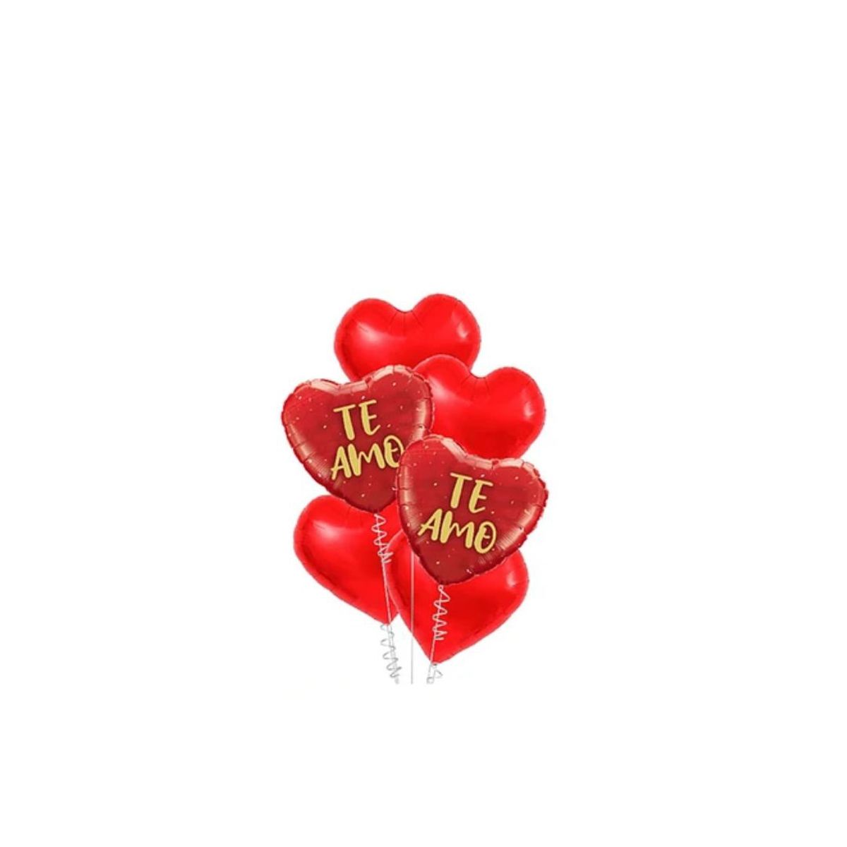 GENERICO - Set De Globos Te Amo Rojo 6pcs