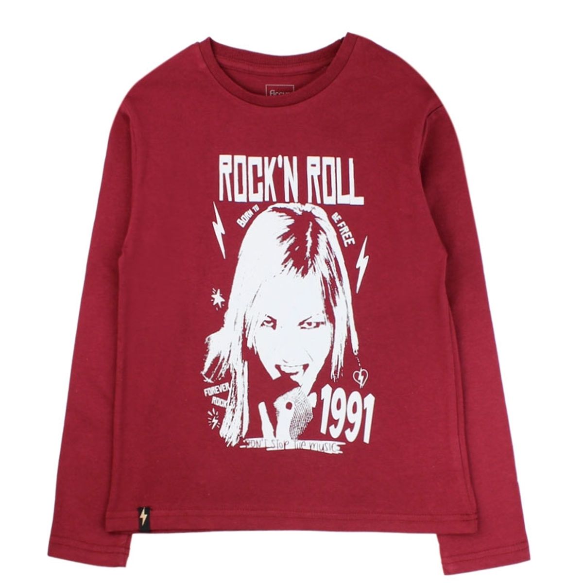 FICCUS - Polera Kids Niña Liberty Burdeos