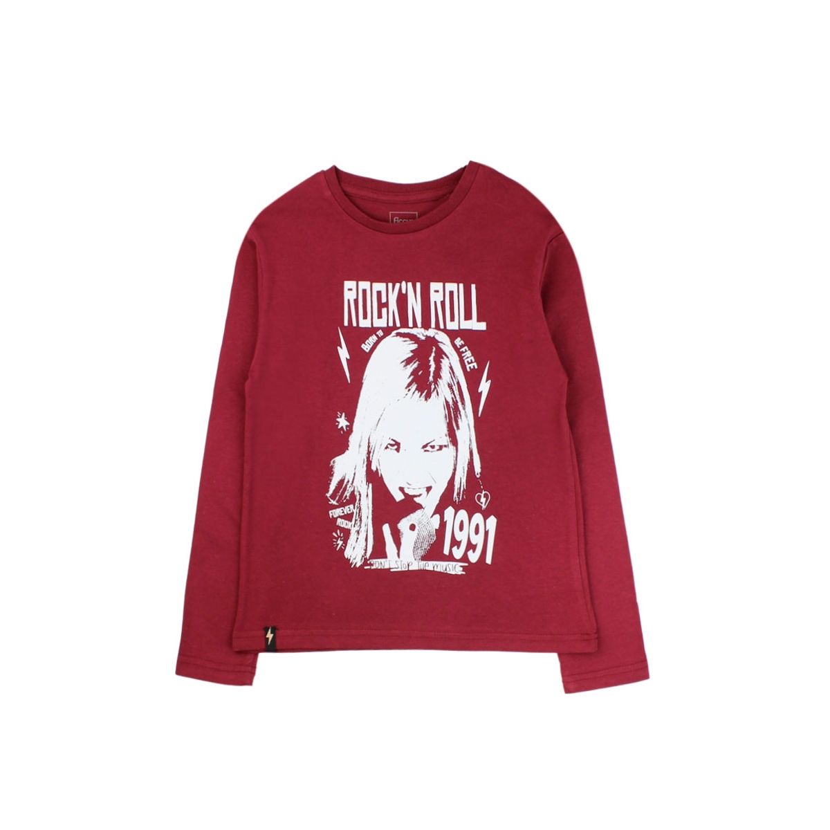 FICCUS - Polera Kids Niña Liberty Burdeos