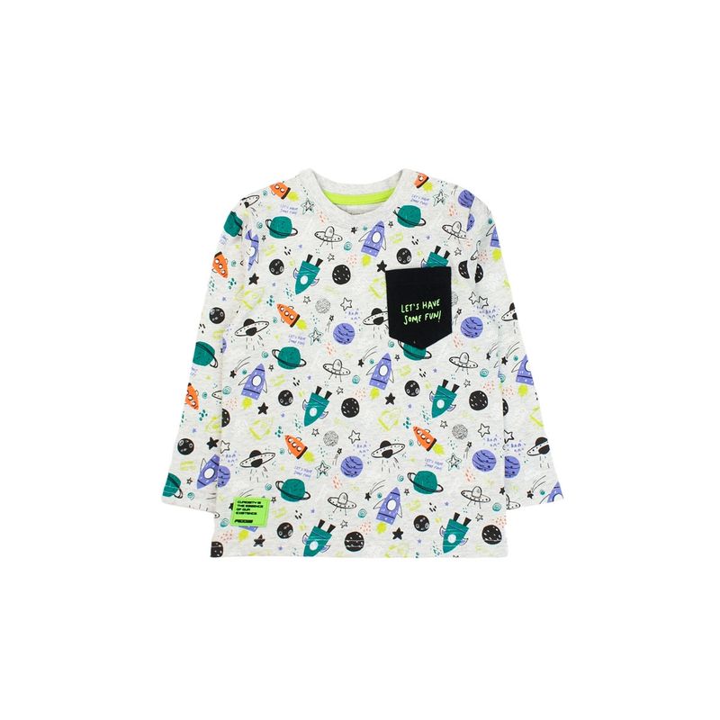 FICCUS - Polera Bebé Niño Cosmic Gris