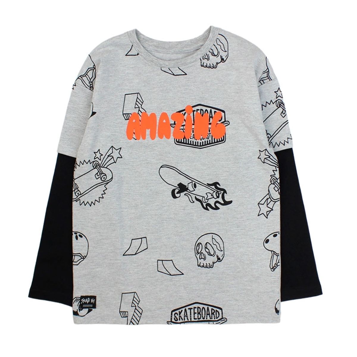 FICCUS - Polera Kids Niño Liberty Gris