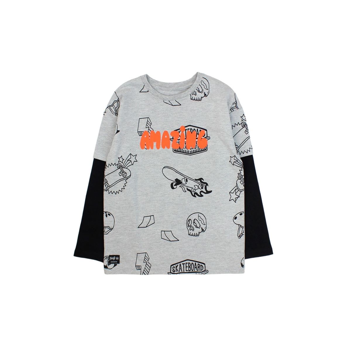 FICCUS - Polera Kids Niño Liberty Gris