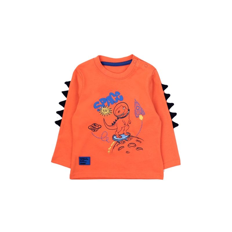 FICCUS - Polera Bebé Niño Cosmic Naranjo