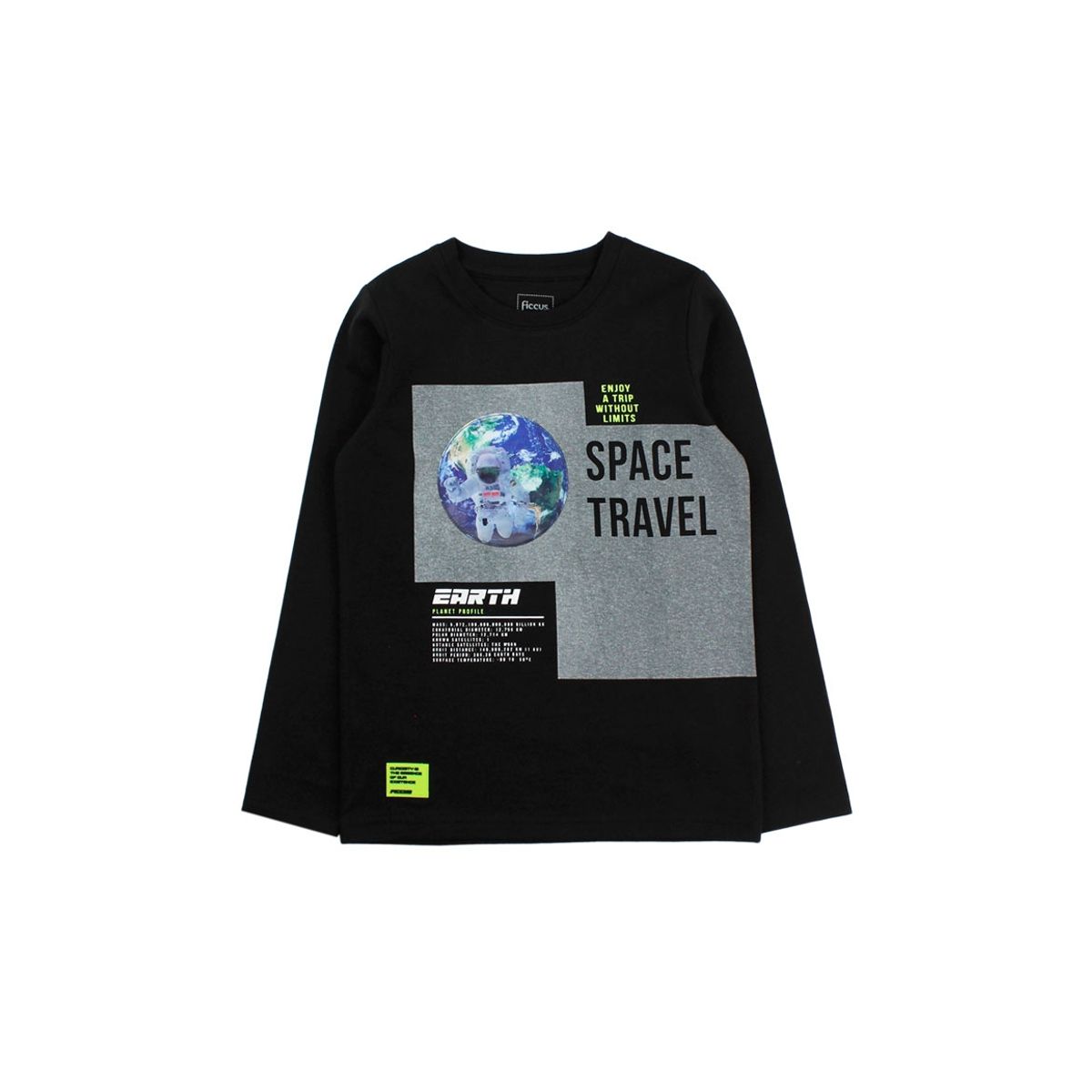 FICCUS - Polera Kids Niño Cosmic Negro