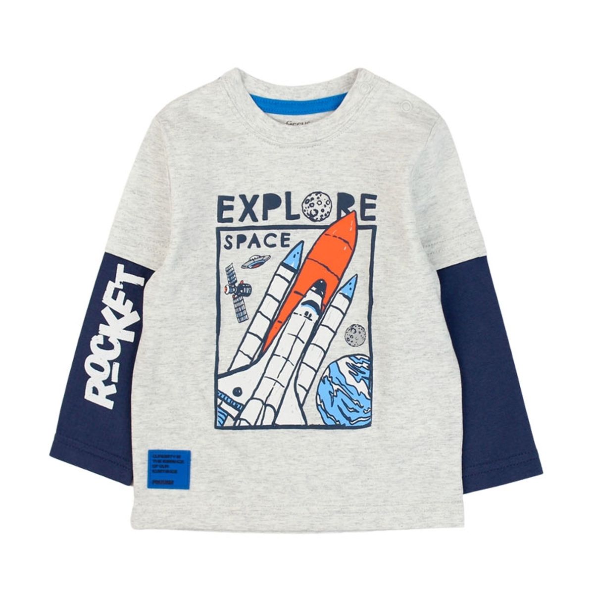 FICCUS - Polera Bebé Niño Cosmic Gris