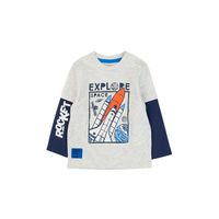 Polera Bebé Niño Cosmic Gris