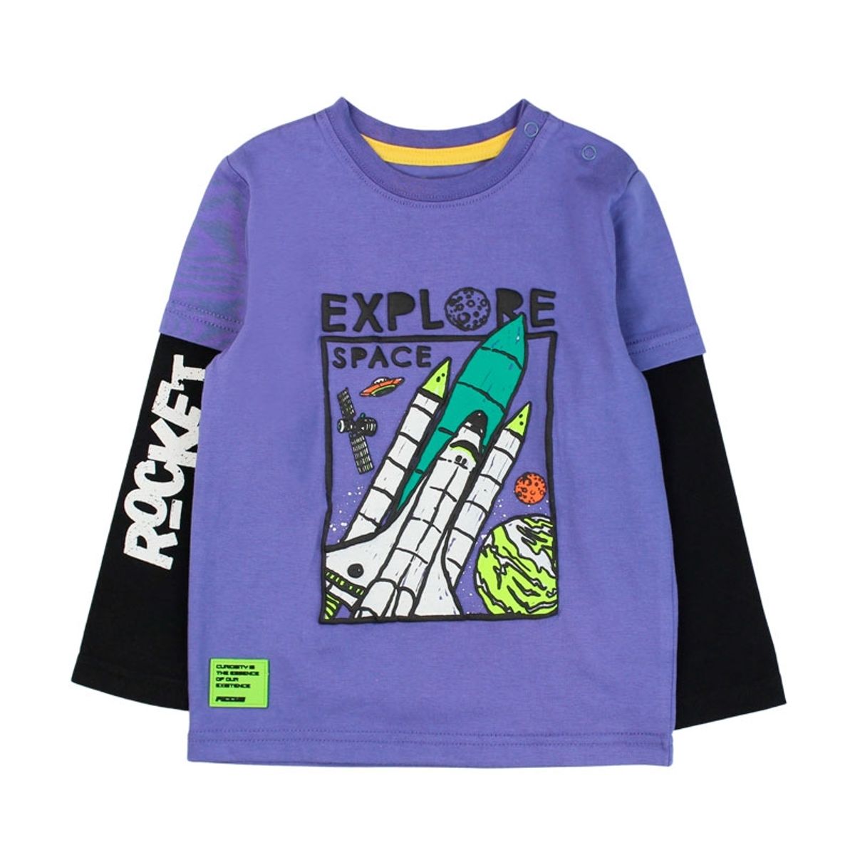 FICCUS - Polera Bebé Niño Cosmic Morado