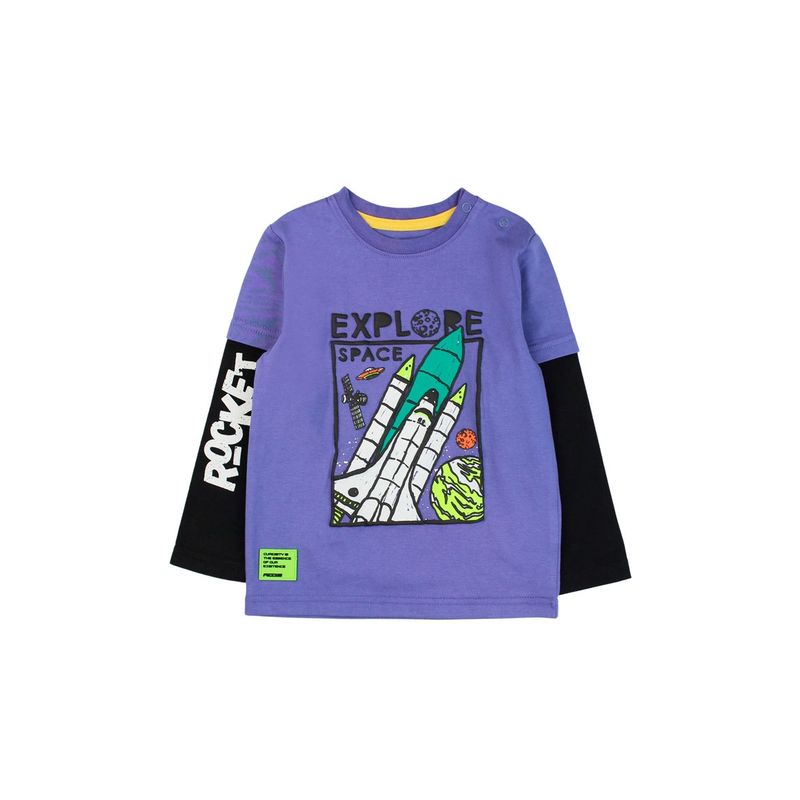 FICCUS - Polera Bebé Niño Cosmic Morado
