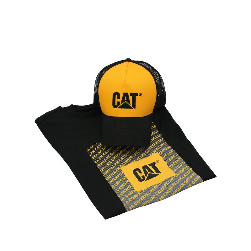 CAT - Pack Polera Hombre Cat Repeat + Jockey Multicolor CAT