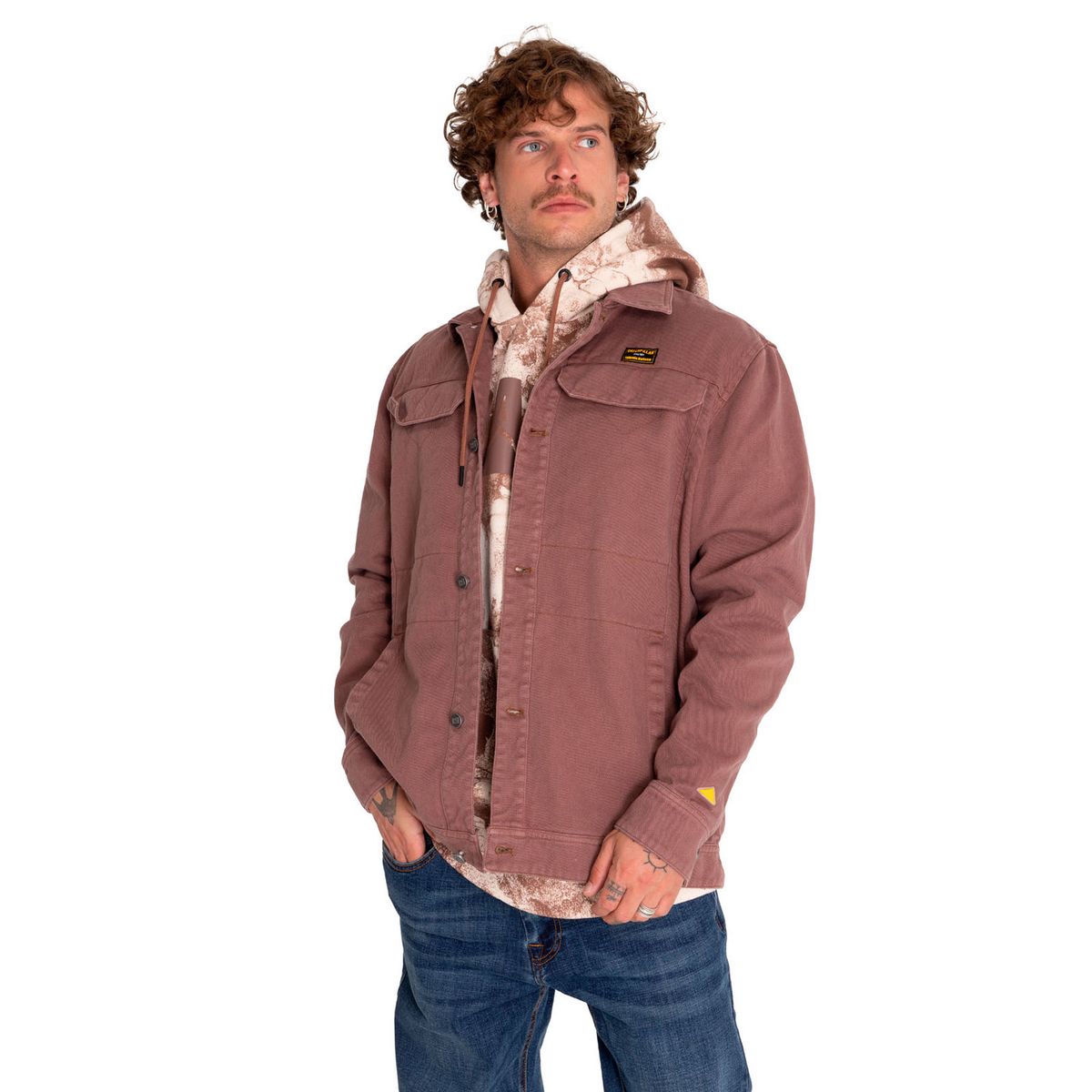 CAT - Chaqueta Unisex Heritage Uniform Twill Shirt Café CAT