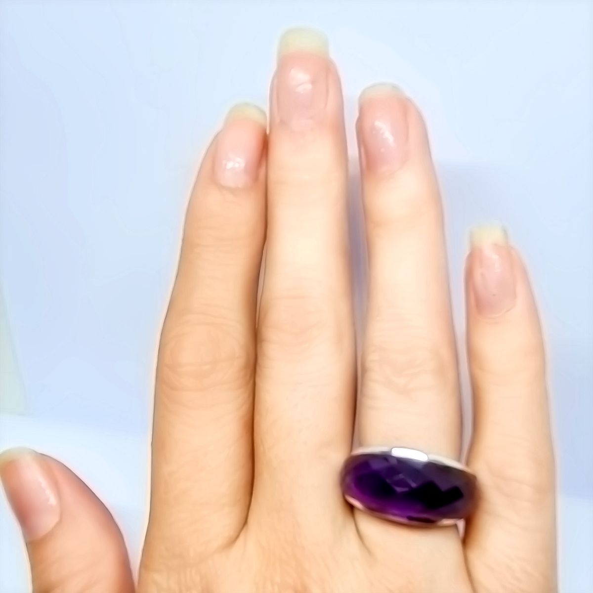 COGGIOLA - Anillo Indira Amatista Plata Fina 925