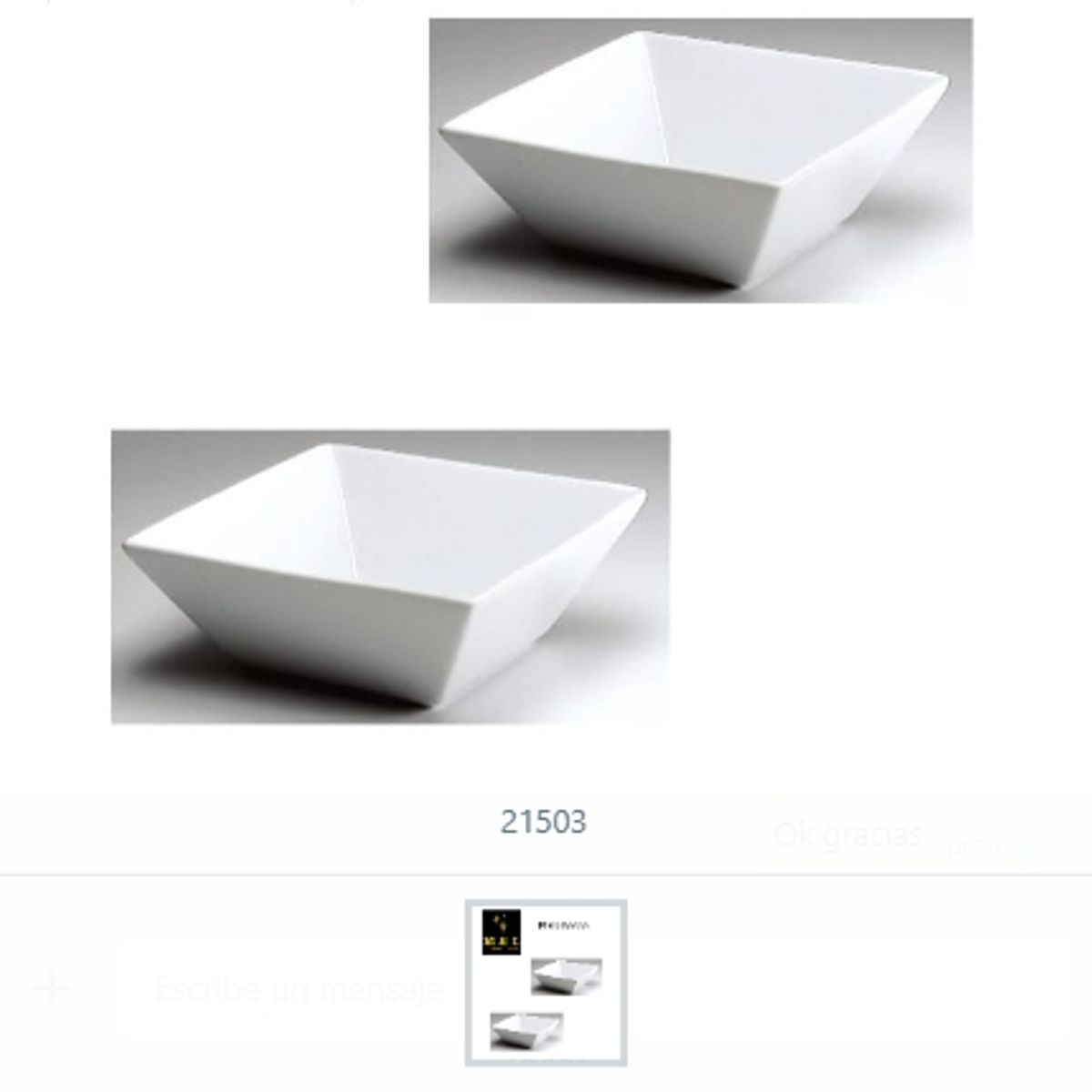 GENERICO - Plato Hondo Cuadrado Ceramica