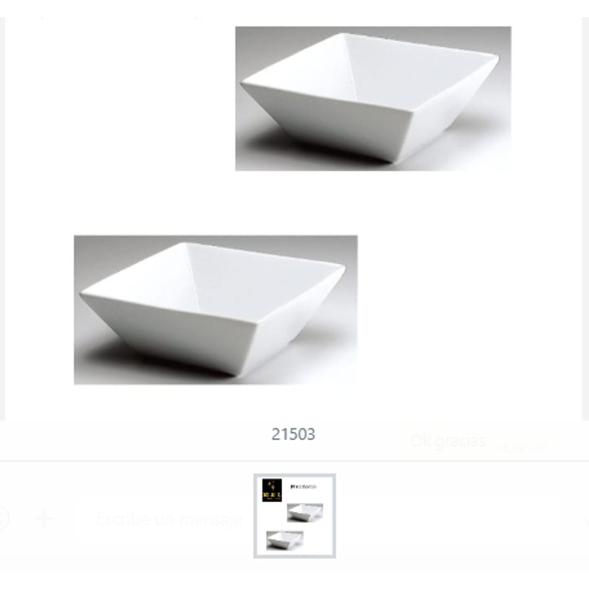 GENERICO - Plato Hondo Cuadrado Ceramica