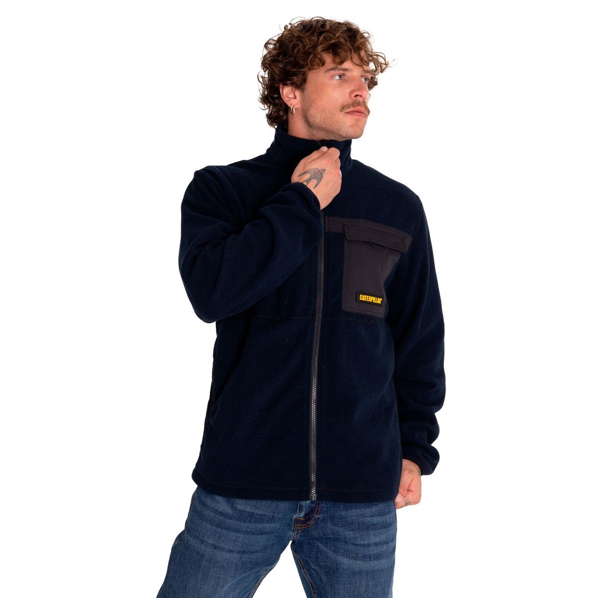 CAT - Polar Hombre Foundation Honeycomb Cargo Fleece Azul CAT