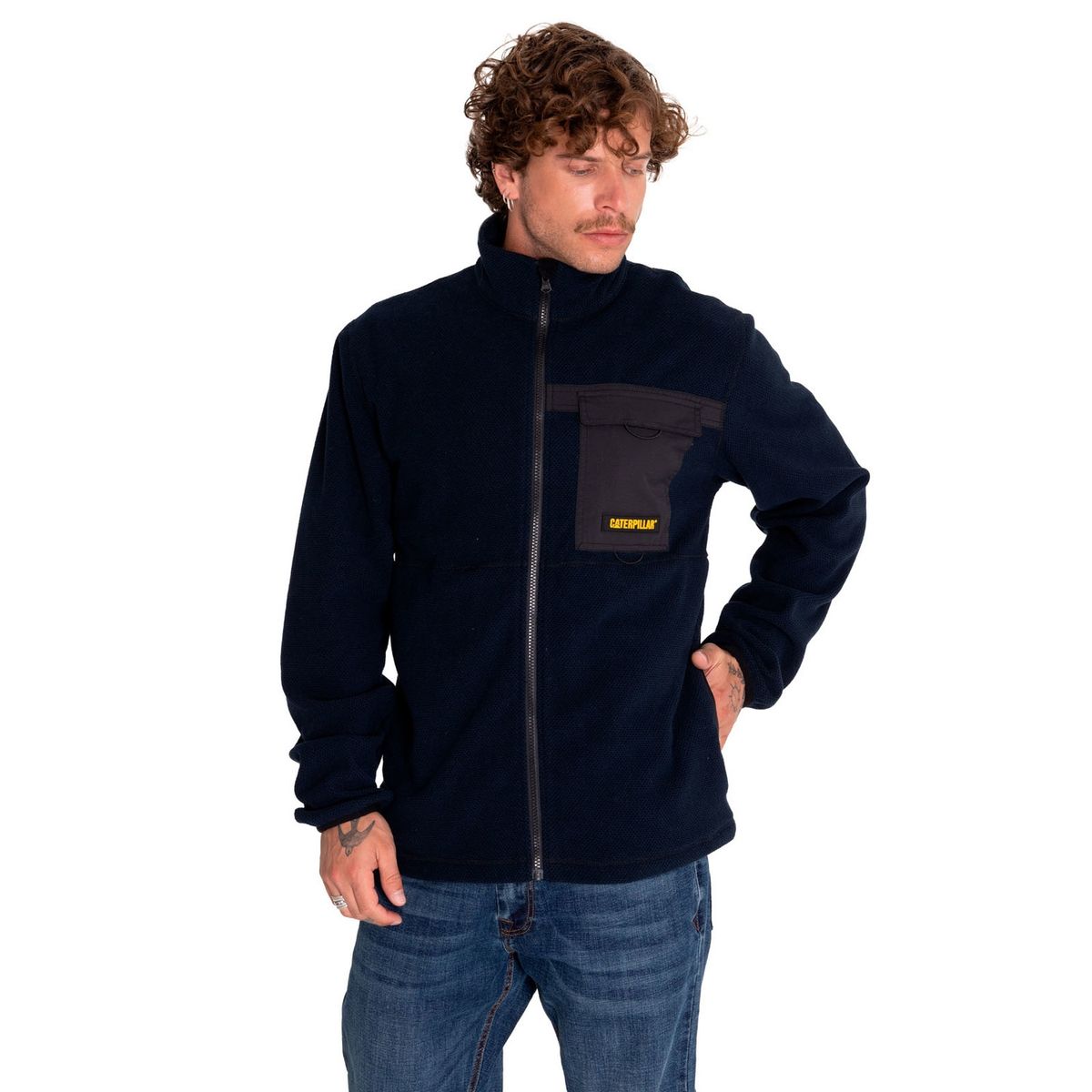 CAT - Polar Hombre Foundation Honeycomb Cargo Fleece Azul CAT