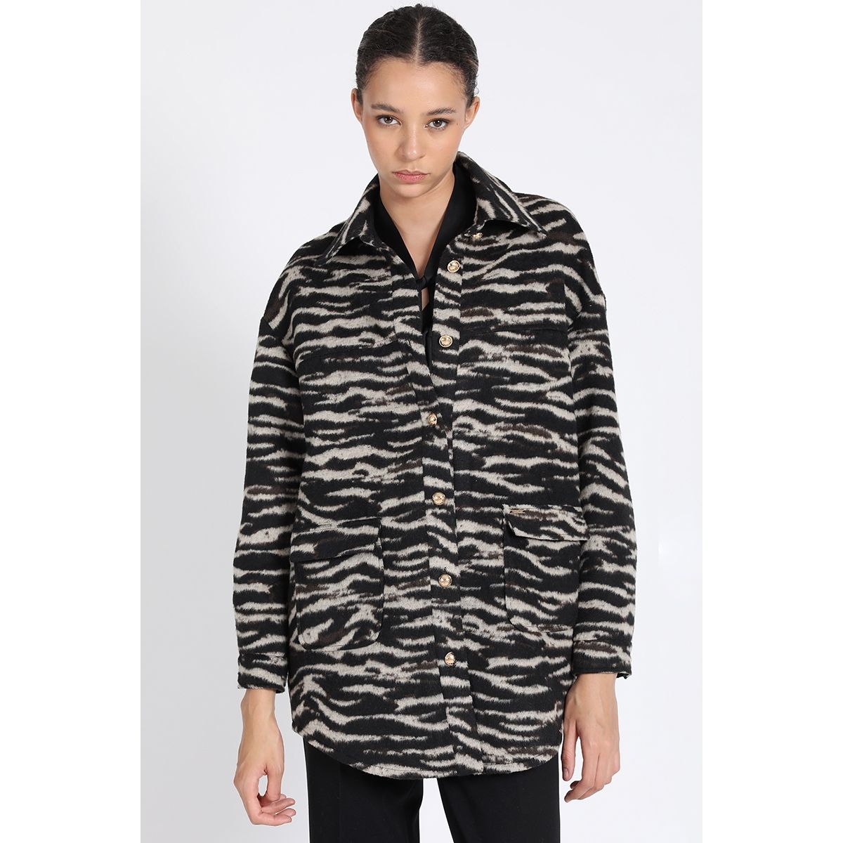 LIOLA - Sobrecamisa Soft Fantasia Animal, Beige Liola