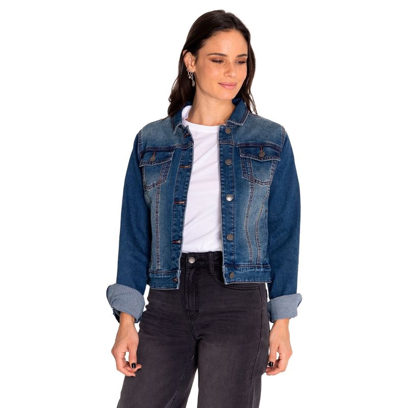 CAT - Chaqueta Denim Mujer W Foundation Denim Jacket Rojo CAT
